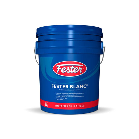Cartucho de Festerblanc, sellador acrílico blanco base agua para cubrir y dar acabado a juntas de silicón en diversos materiales.