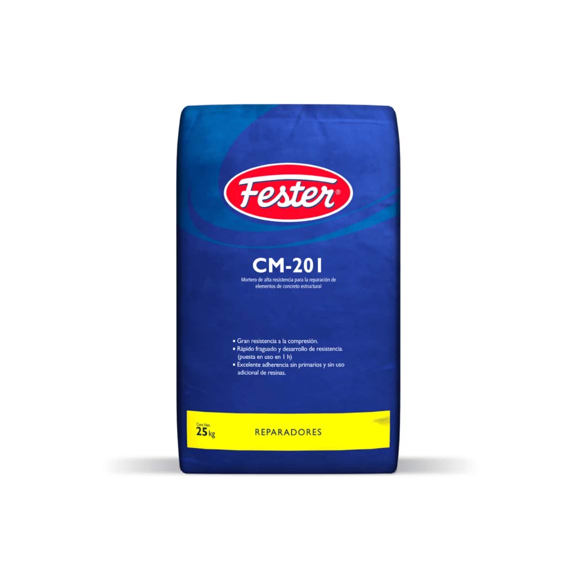 Fester CM-201 Mortero de Alta Resistencia para Reparación Estructural 25 Kg